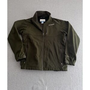 Columbia Jacket Womens Medium‎ Green Omni-Shield Hiking Full Zip Outdoors